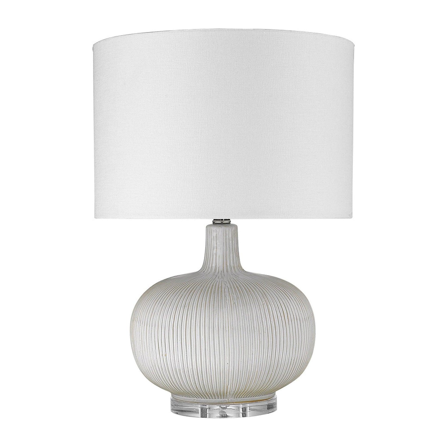 Trend Home 1-Light Polished Nickel Table Lamp - AFS