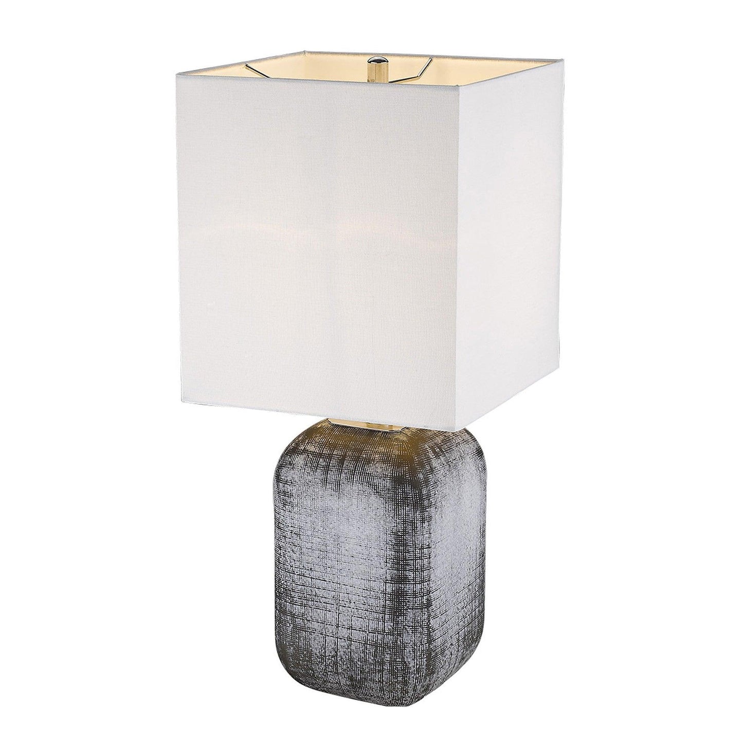 Trend Home 1-Light Polished Nickel Table Lamp - AFS