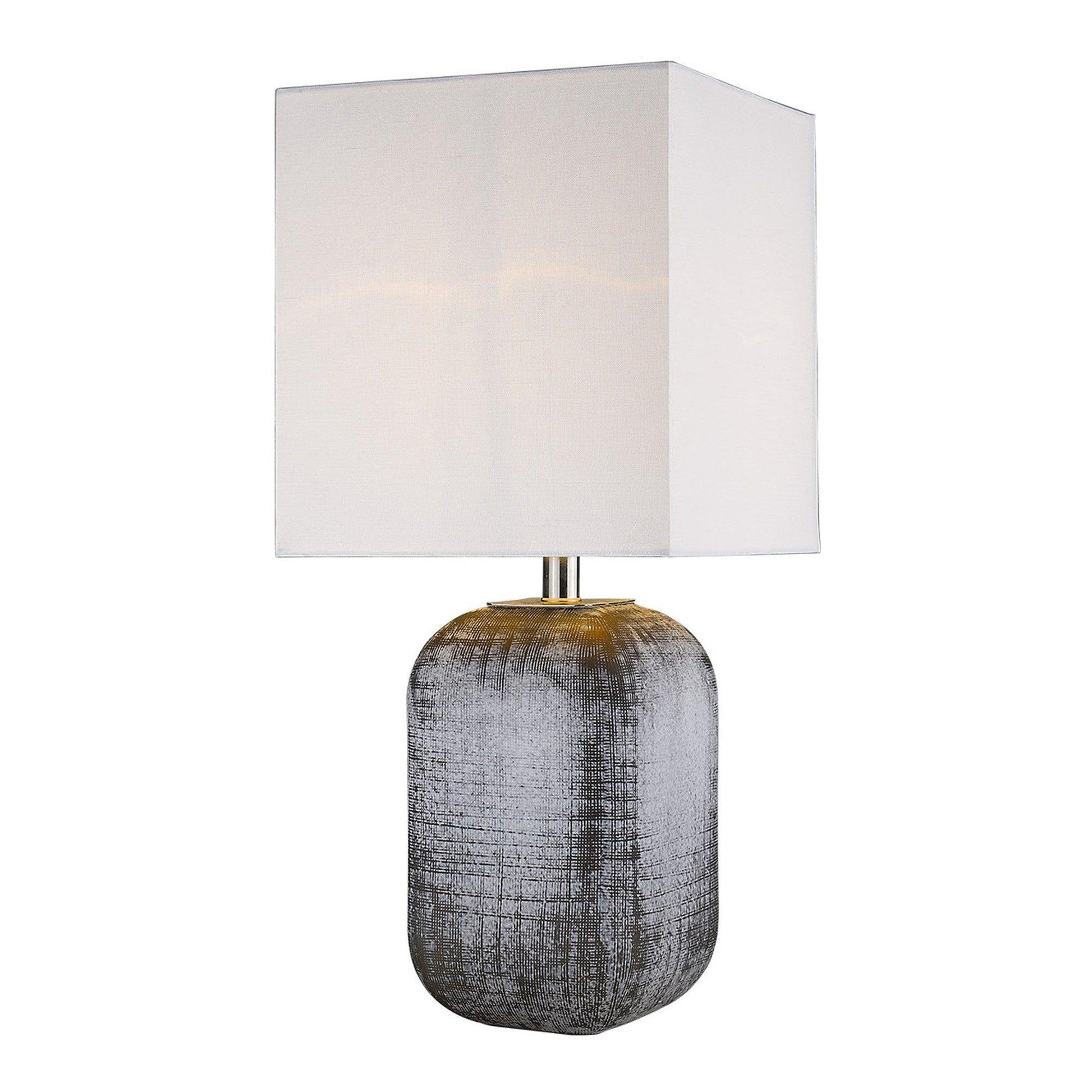 Trend Home 1-Light Polished Nickel Table Lamp - AFS