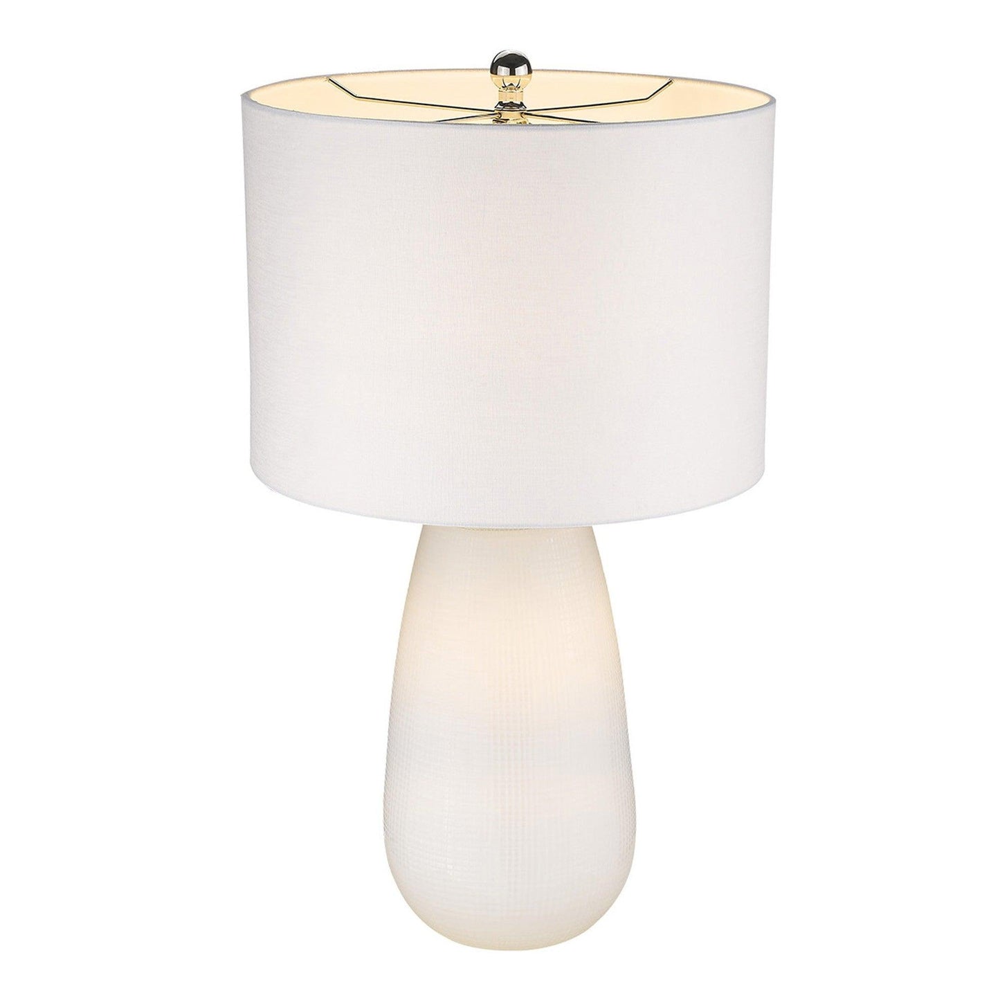 Trend Home 1-Light White Table Lamp - AFS