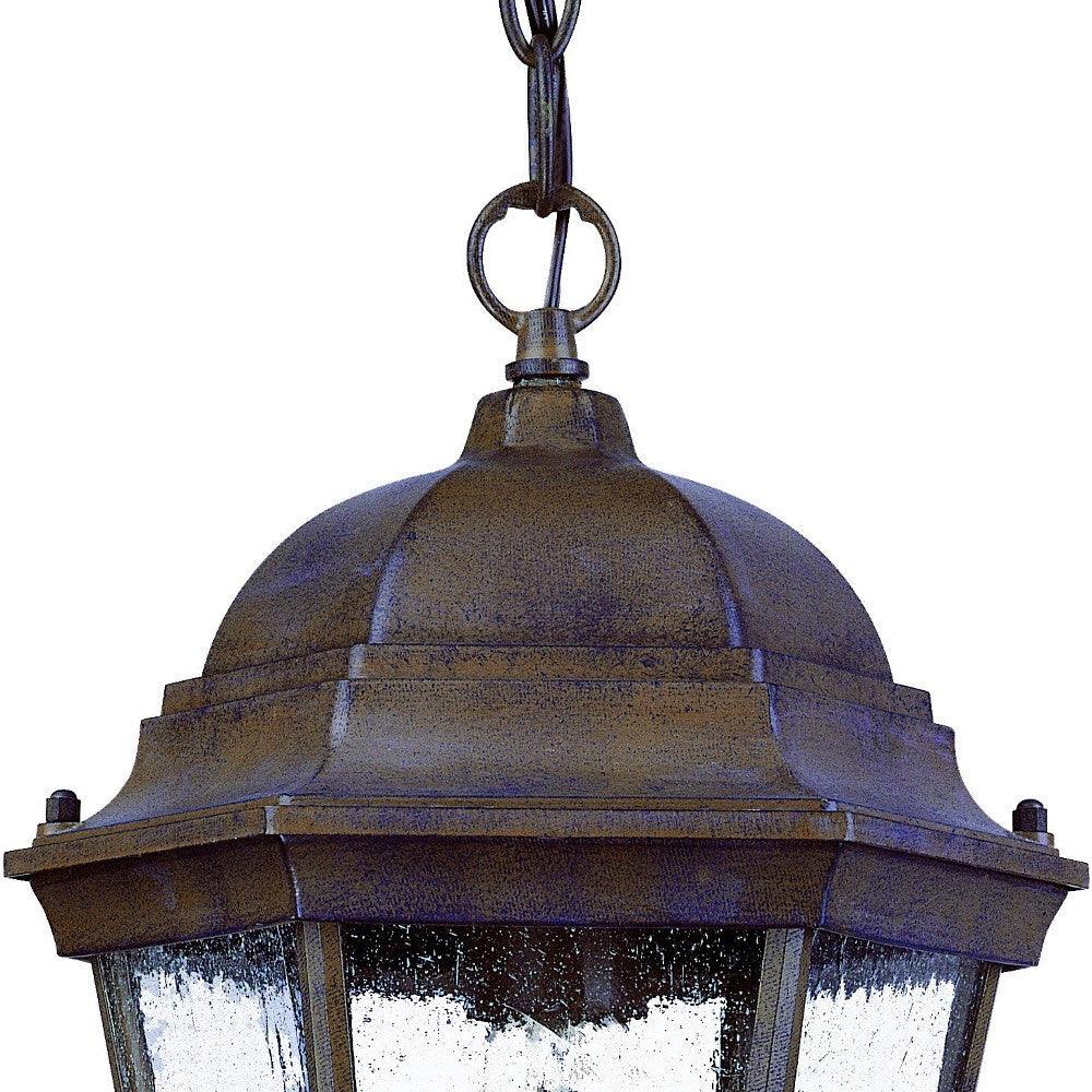 Dark Brown Domed Lantern Hanging Light - AFS