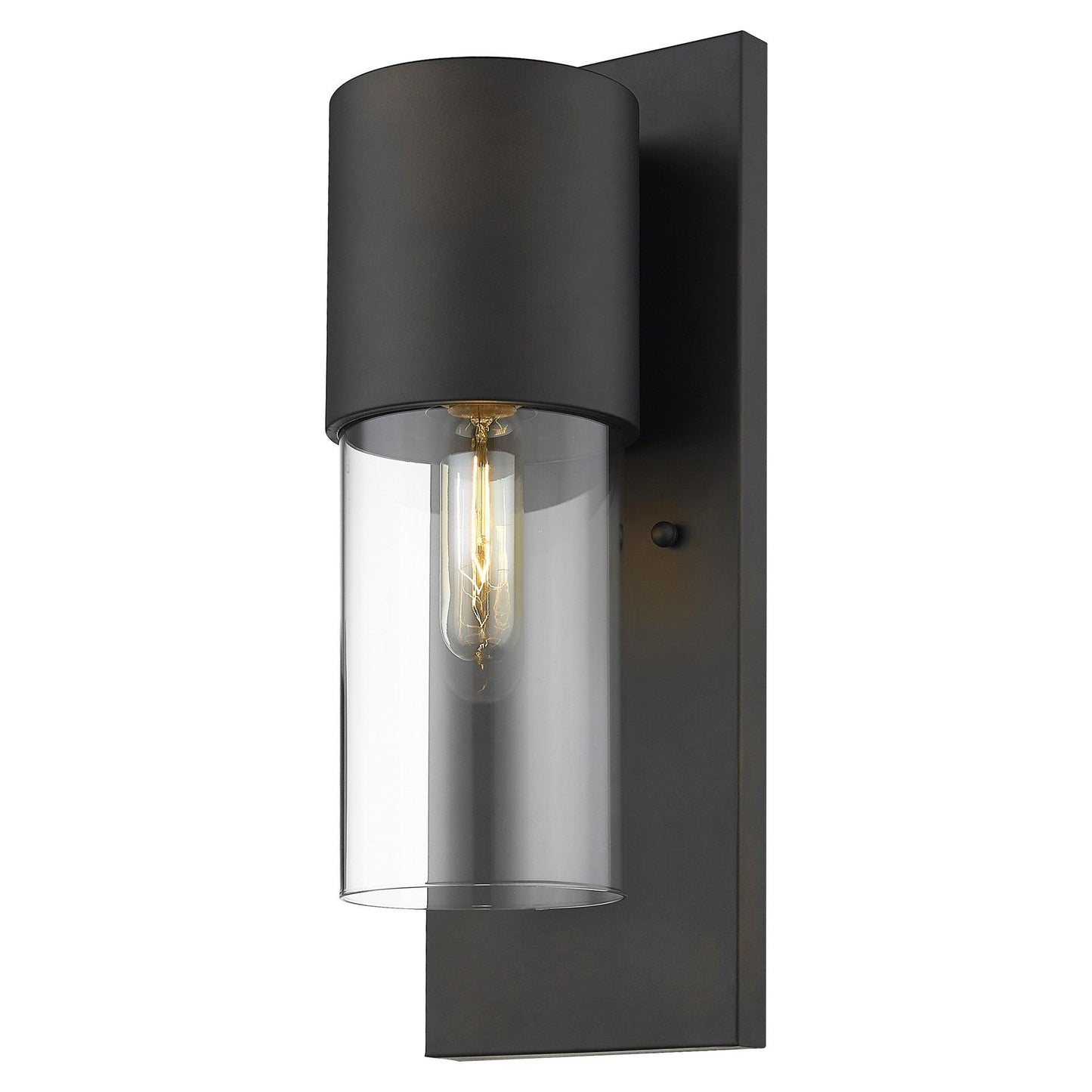 Contemporary Antique Bronze and Glass Wall Light - AFS