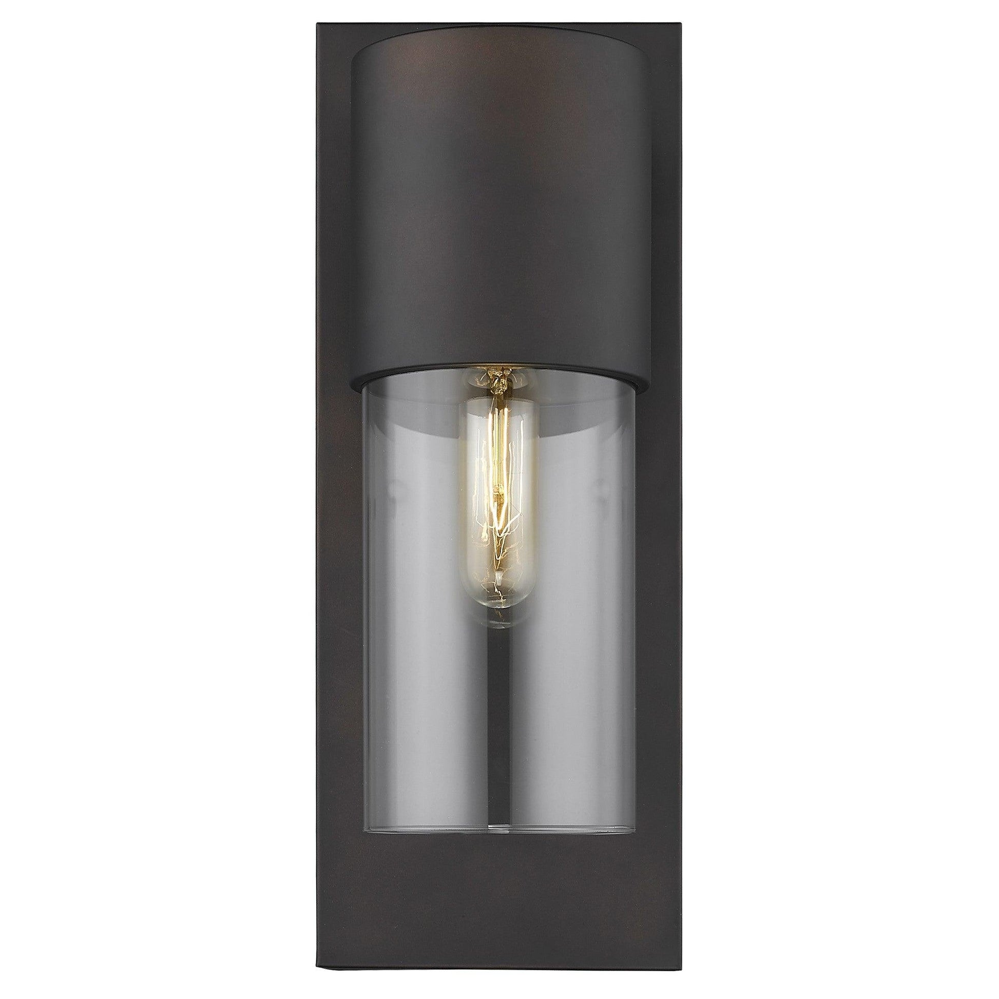 Contemporary Antique Bronze and Glass Wall Light - AFS