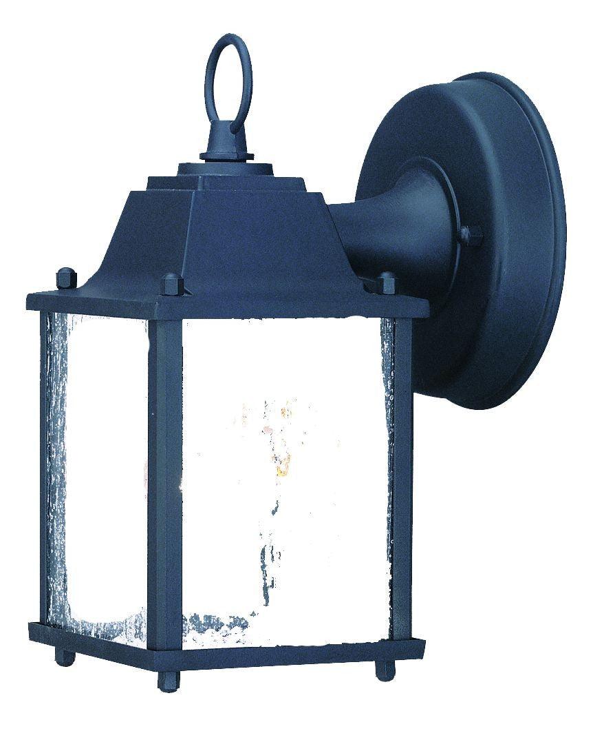 Matte Black Hanging Waterfall Glass Lantern Wall Light - AFS