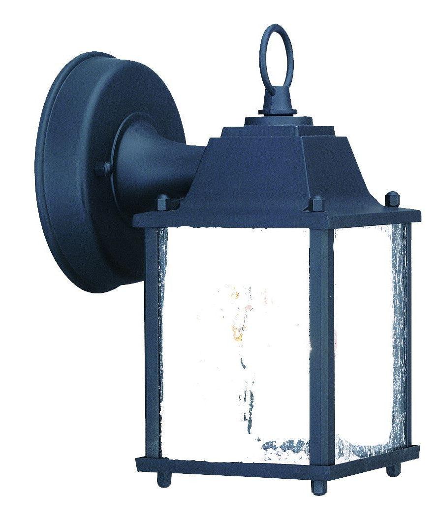 Matte Black Hanging Waterfall Glass Lantern Wall Light - AFS