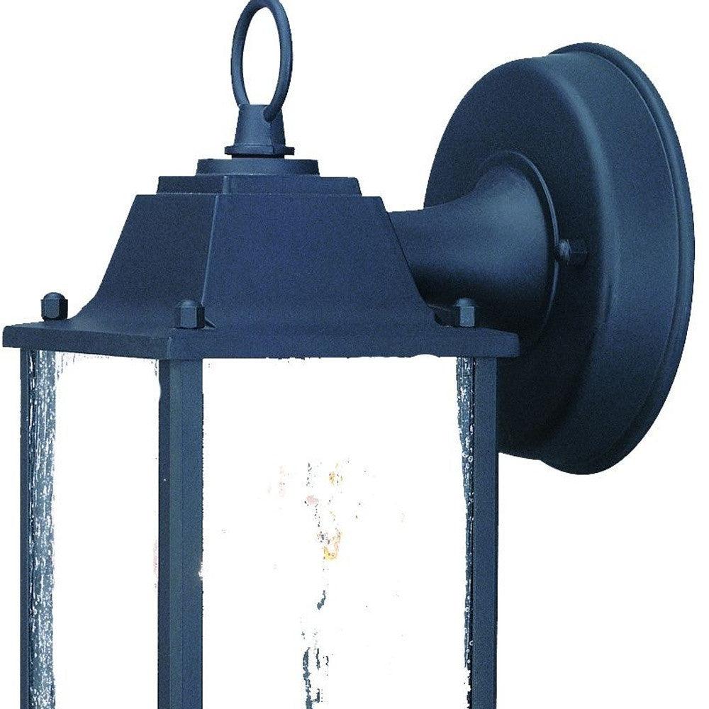 Matte Black Hanging Waterfall Glass Lantern Wall Light - AFS