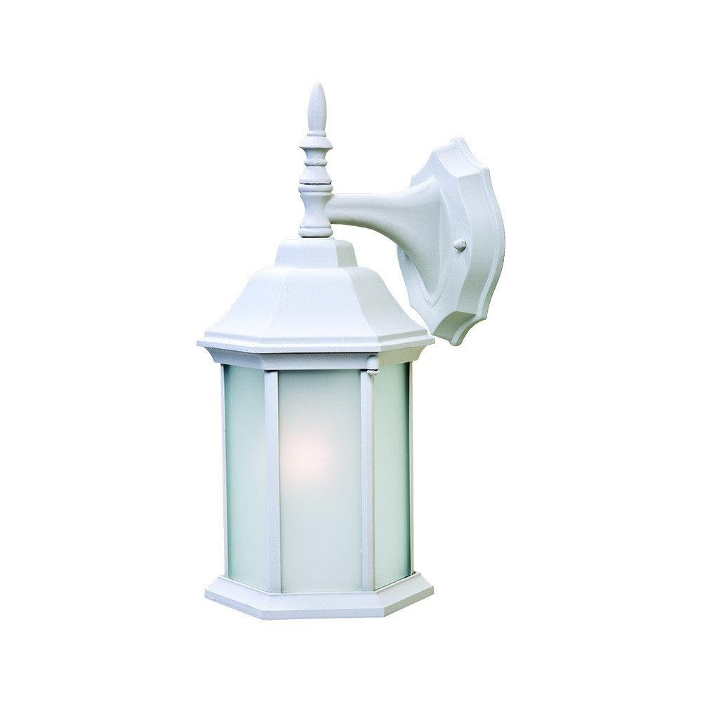 XL White Frosted Glass Swing Arm Wall Light - AFS