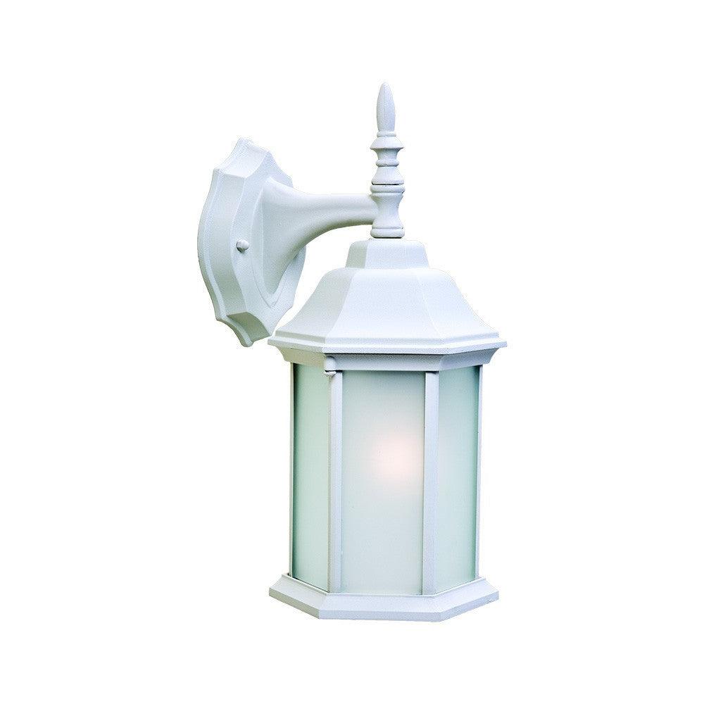 XL White Frosted Glass Swing Arm Wall Light - AFS