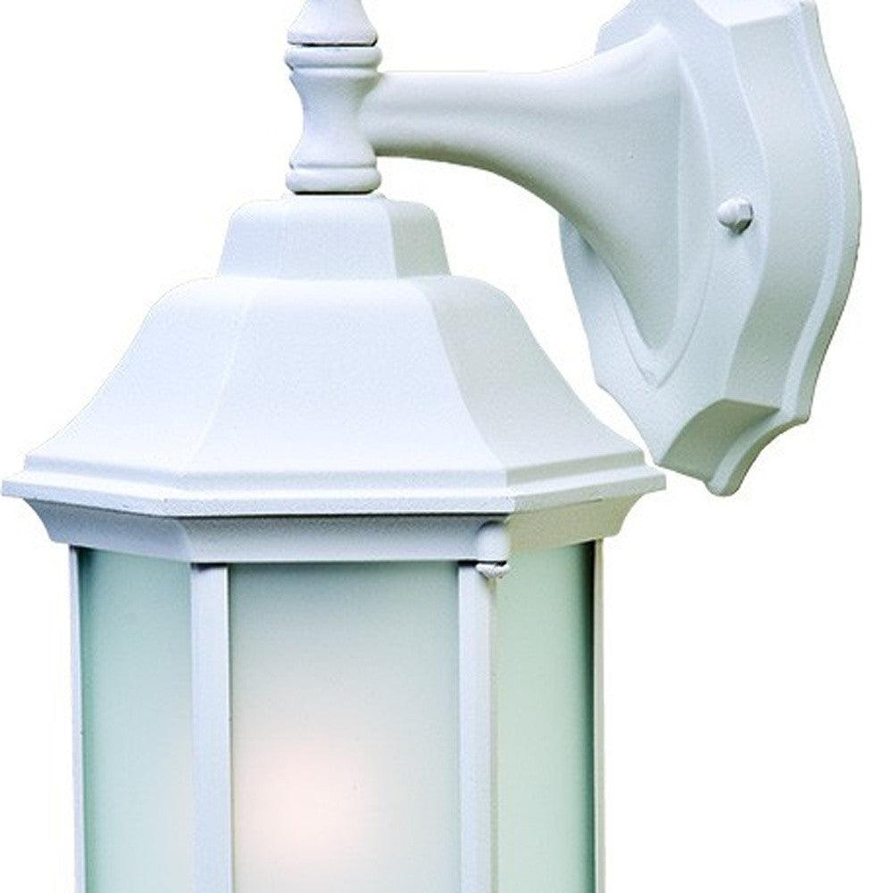 XL White Frosted Glass Swing Arm Wall Light - AFS