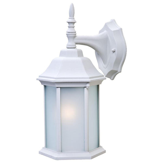 White Frosted Glass Swing Arm Wall Light - AFS