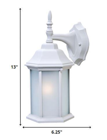 White Frosted Glass Swing Arm Wall Light - AFS