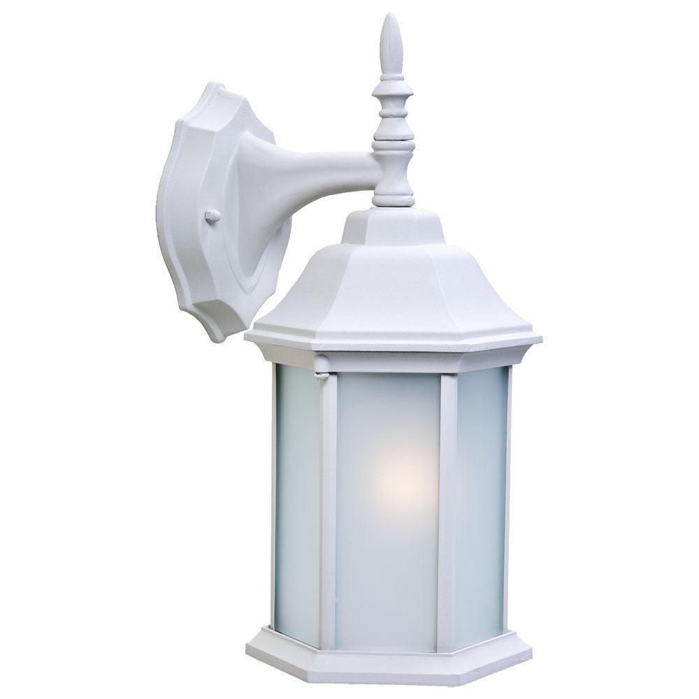 White Frosted Glass Swing Arm Wall Light - AFS