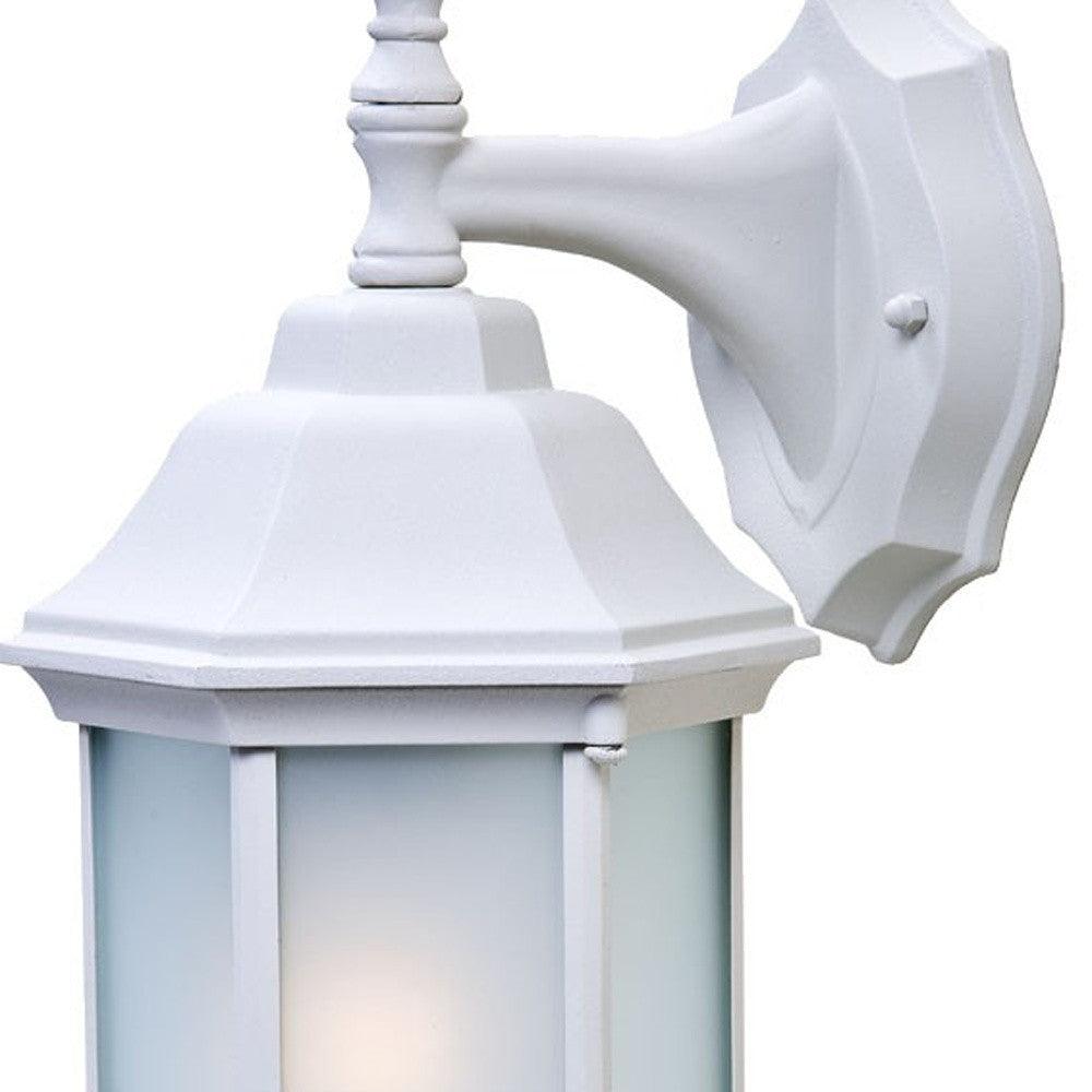 White Frosted Glass Swing Arm Wall Light - AFS