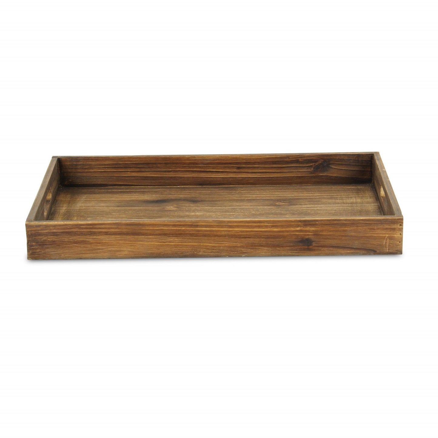 Minimalist Dark Brown Wooden Tray - AFS