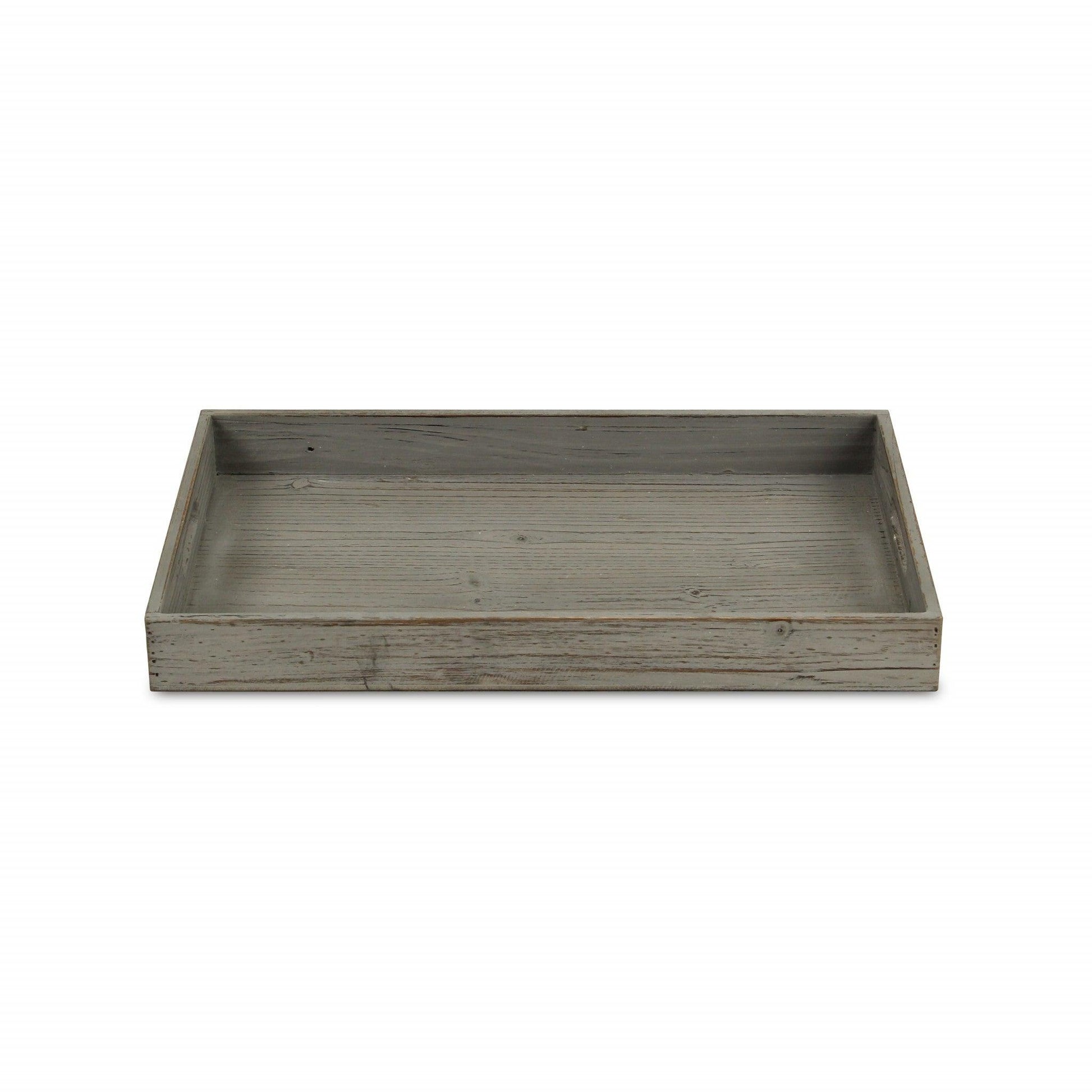 Minimalist Gray Wooden Tray - AFS