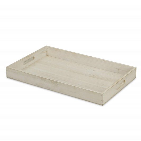 Minimalist Light Gray Wooden Tray - AFS