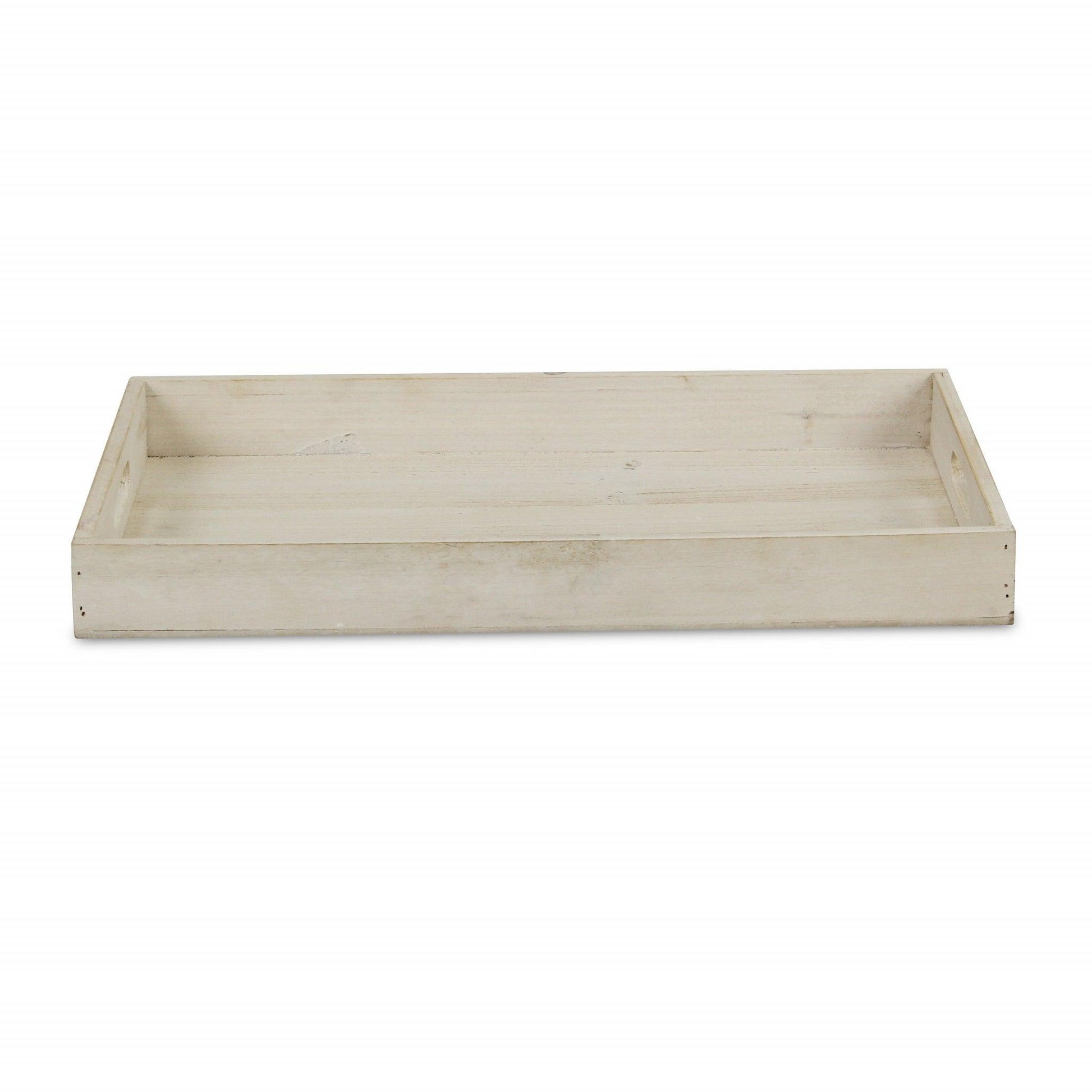 Minimalist Light Gray Wooden Tray - AFS