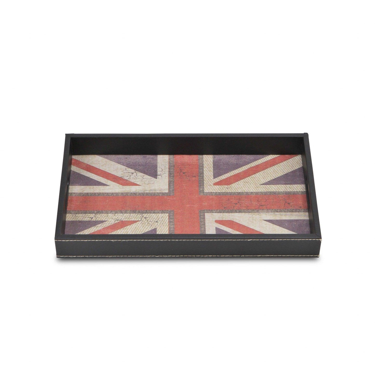 Union Jack Faux Leather Serving Tray - AFS