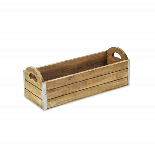 Rectangular Wooden Box Planter - AFS