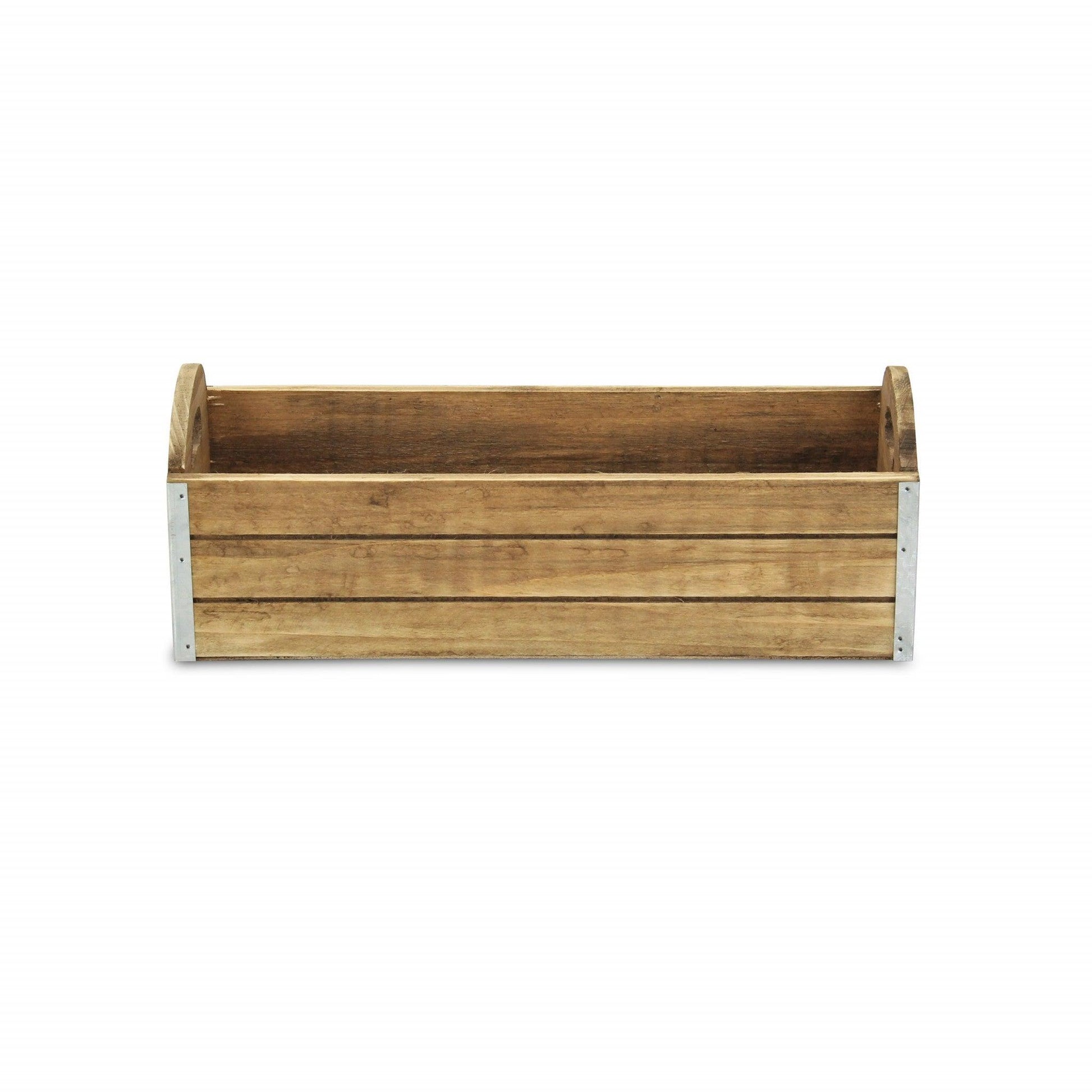 Rectangular Wooden Box Planter - AFS