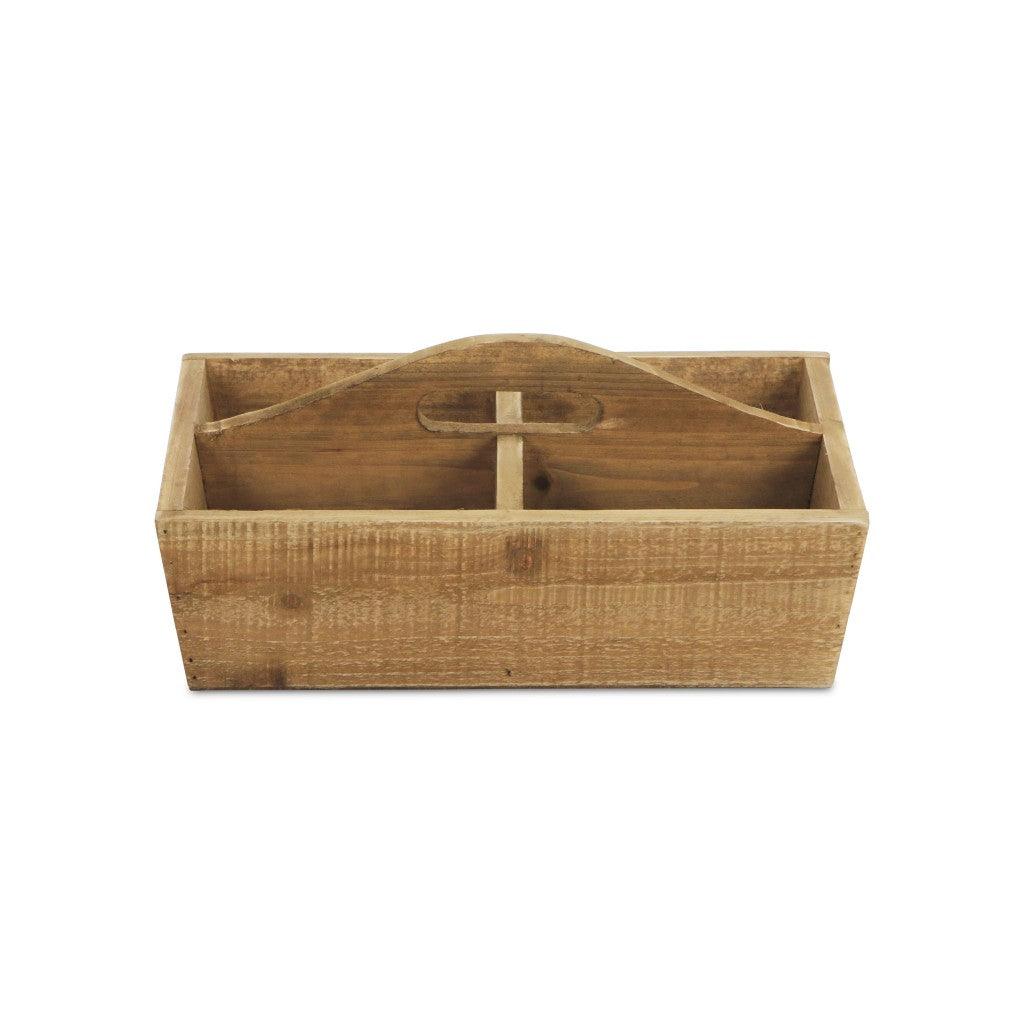 Four Compartment Wooden Caddy - AFS