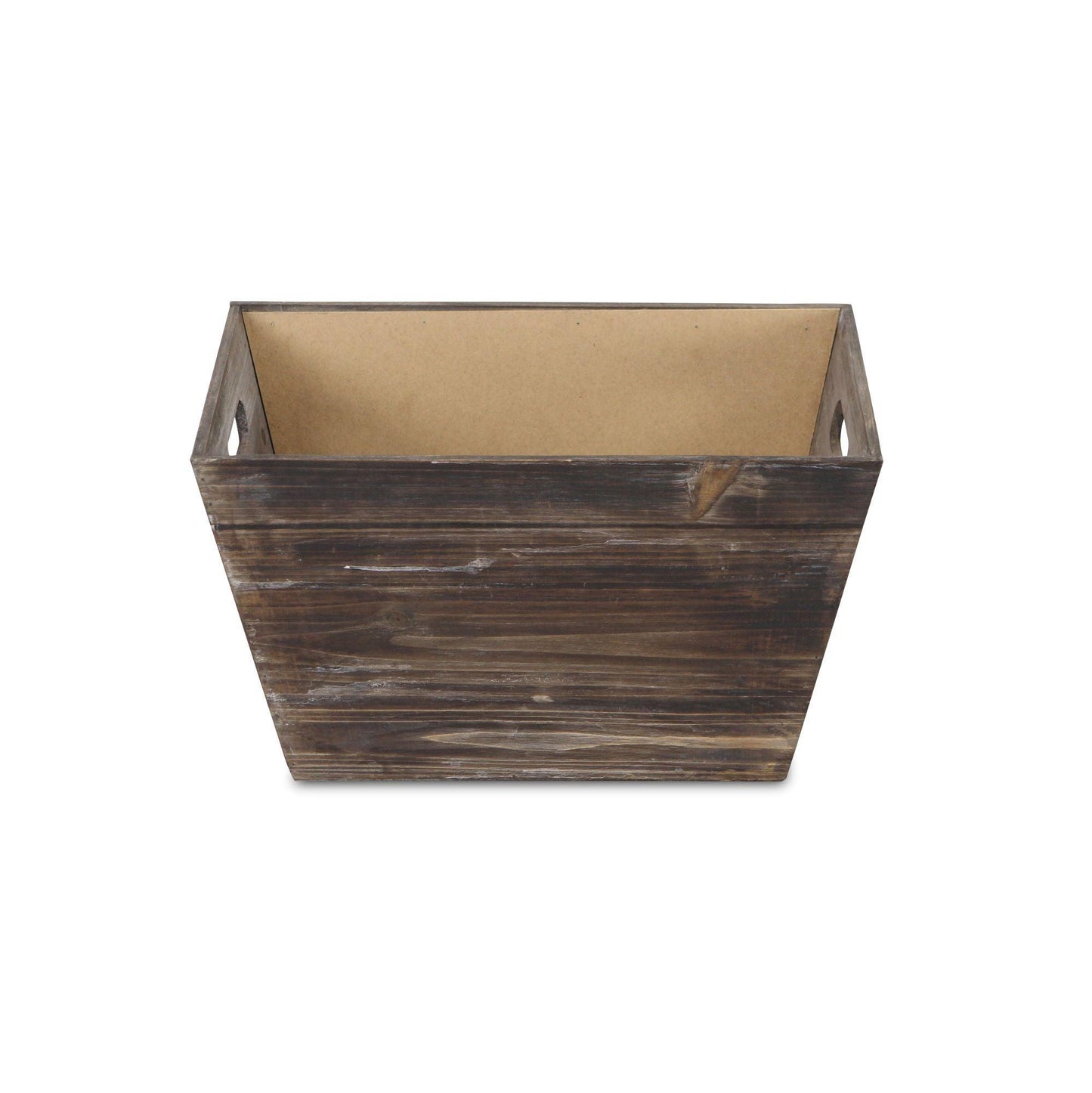 Rustic Wooden Storage Box with Chalkboard - AFS