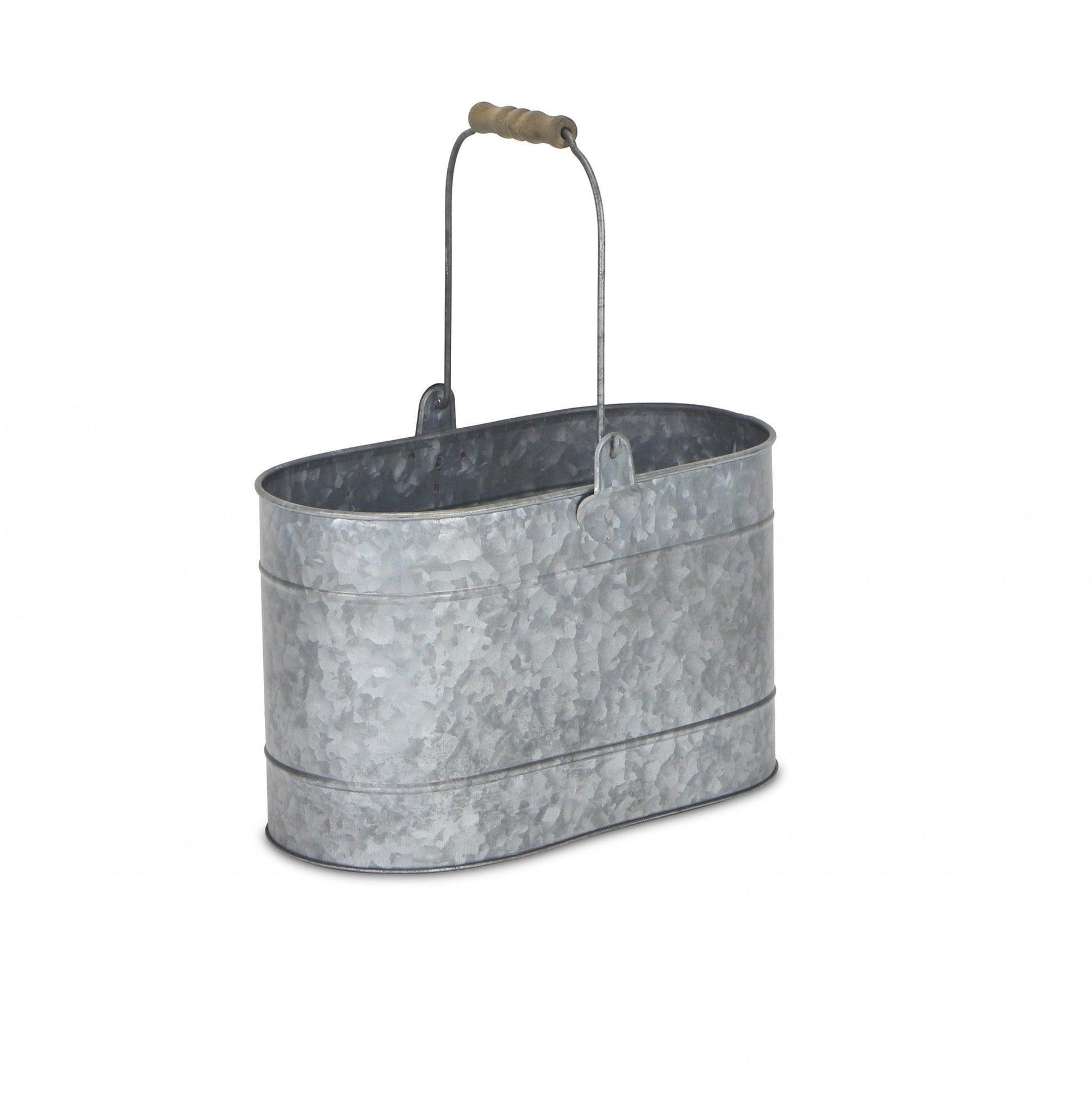 Farmhouse Galvanized Metal Bucket - AFS