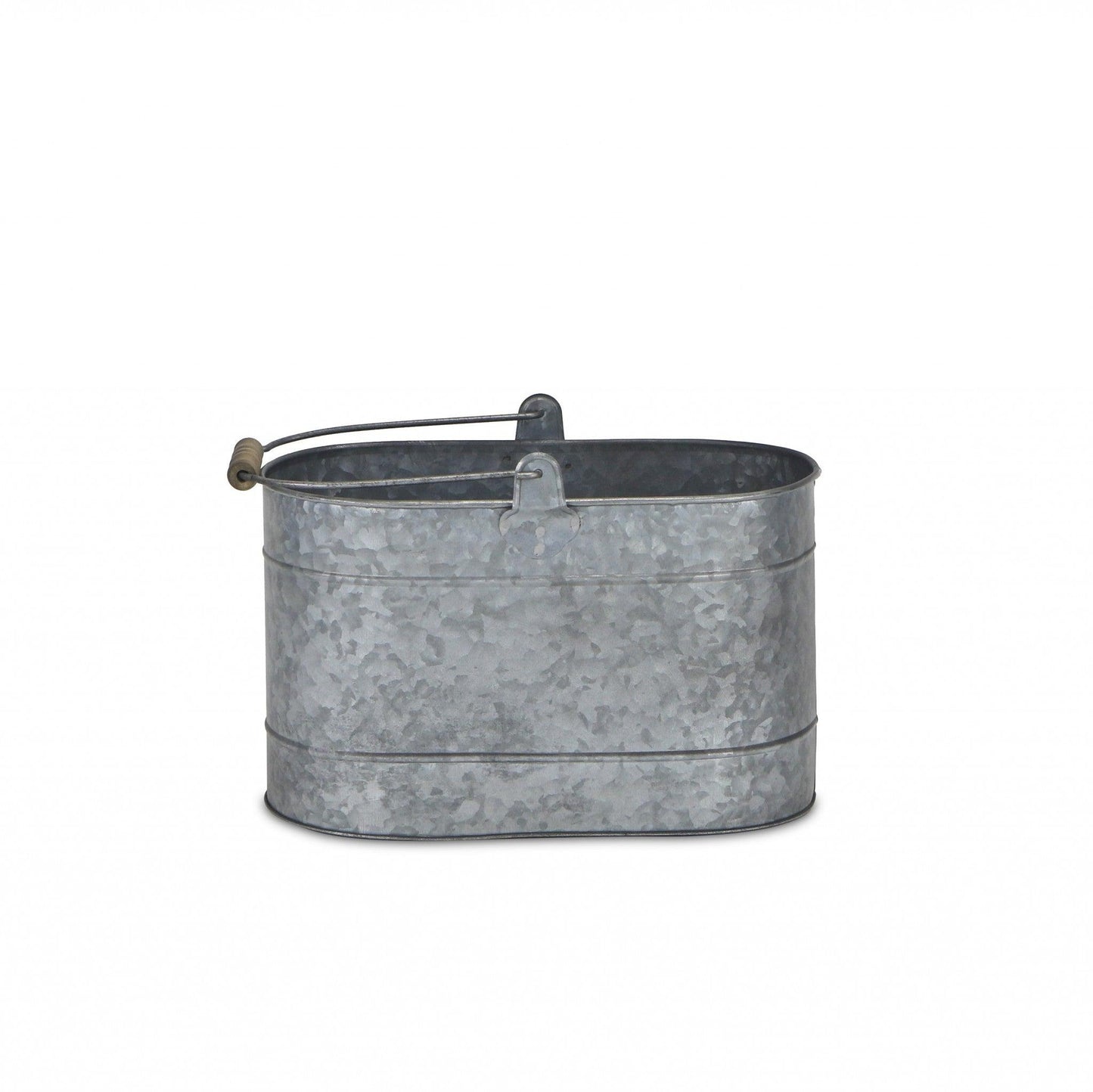 Farmhouse Galvanized Metal Bucket - AFS