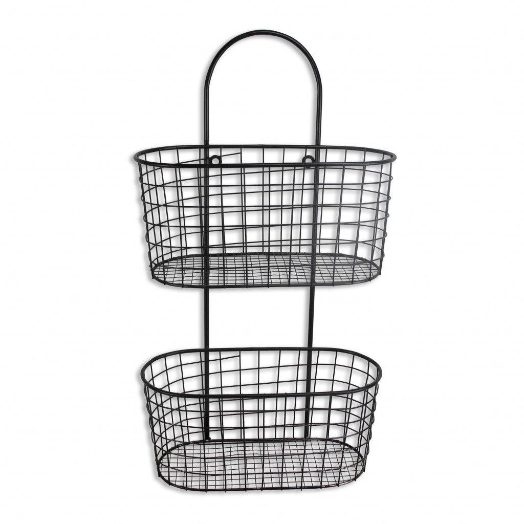 Black Metal Wire Hanging Storage - AFS