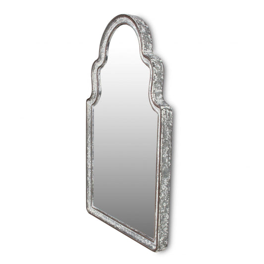 Vintage Curved Gray Wall Mirror - AFS