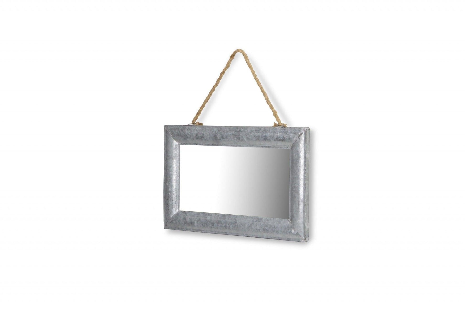 Galvanized Metal Hanging Mirror - AFS