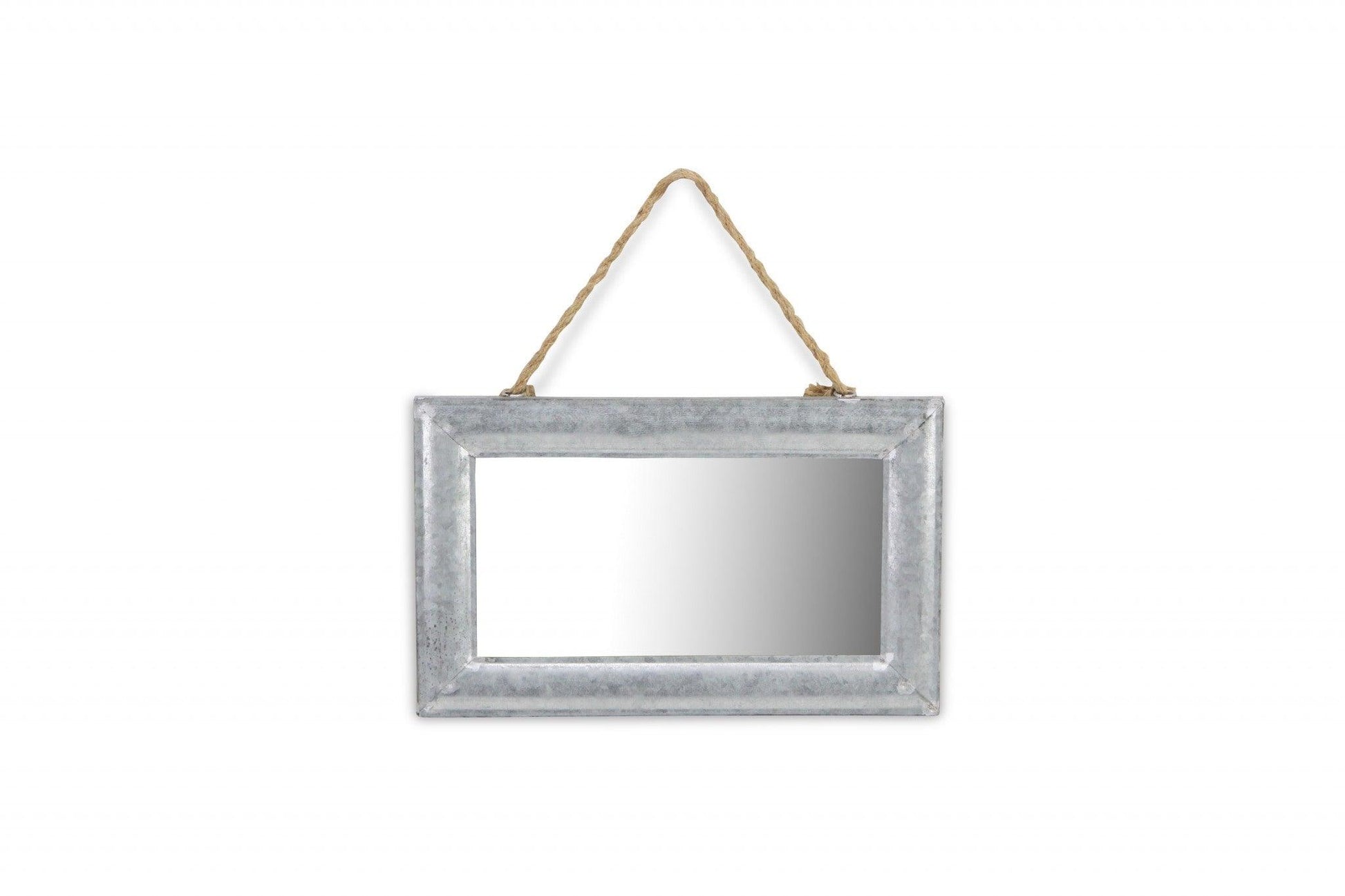 Galvanized Metal Hanging Mirror - AFS