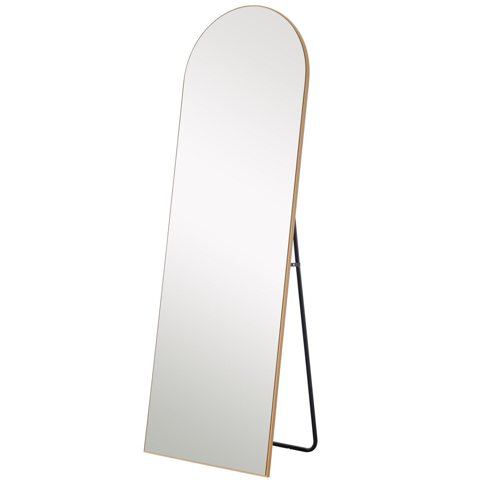 Arched Silver Full-length Standing Mirror - AFS