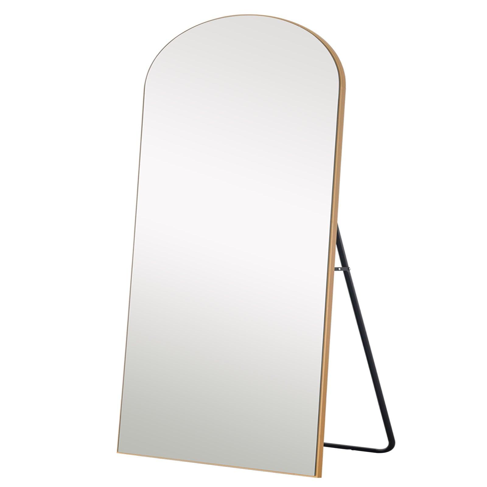 Gold Arched Mirror with Stand - AFS