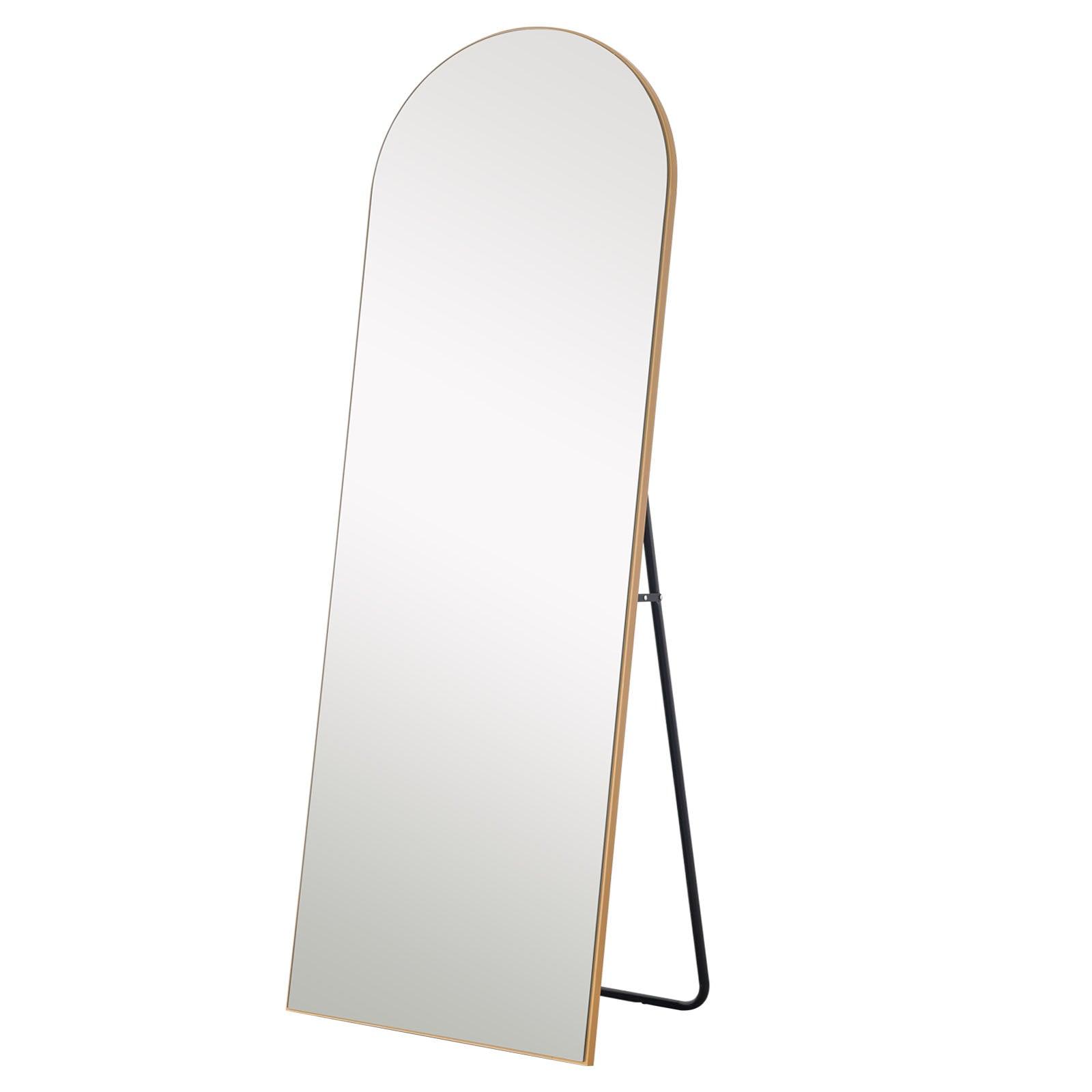 Gold Arched Mirror with Stand - AFS