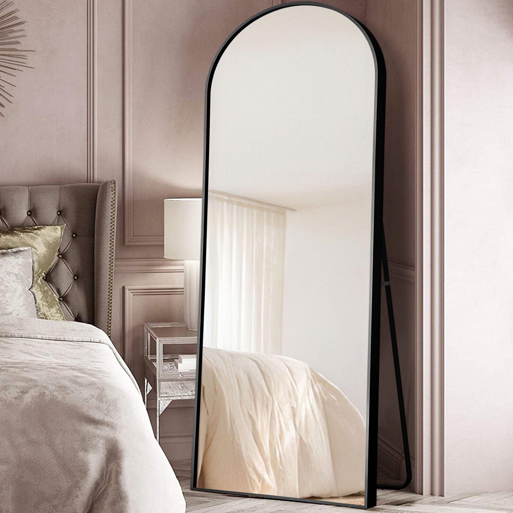 Black Arched Standing Mirror - AFS