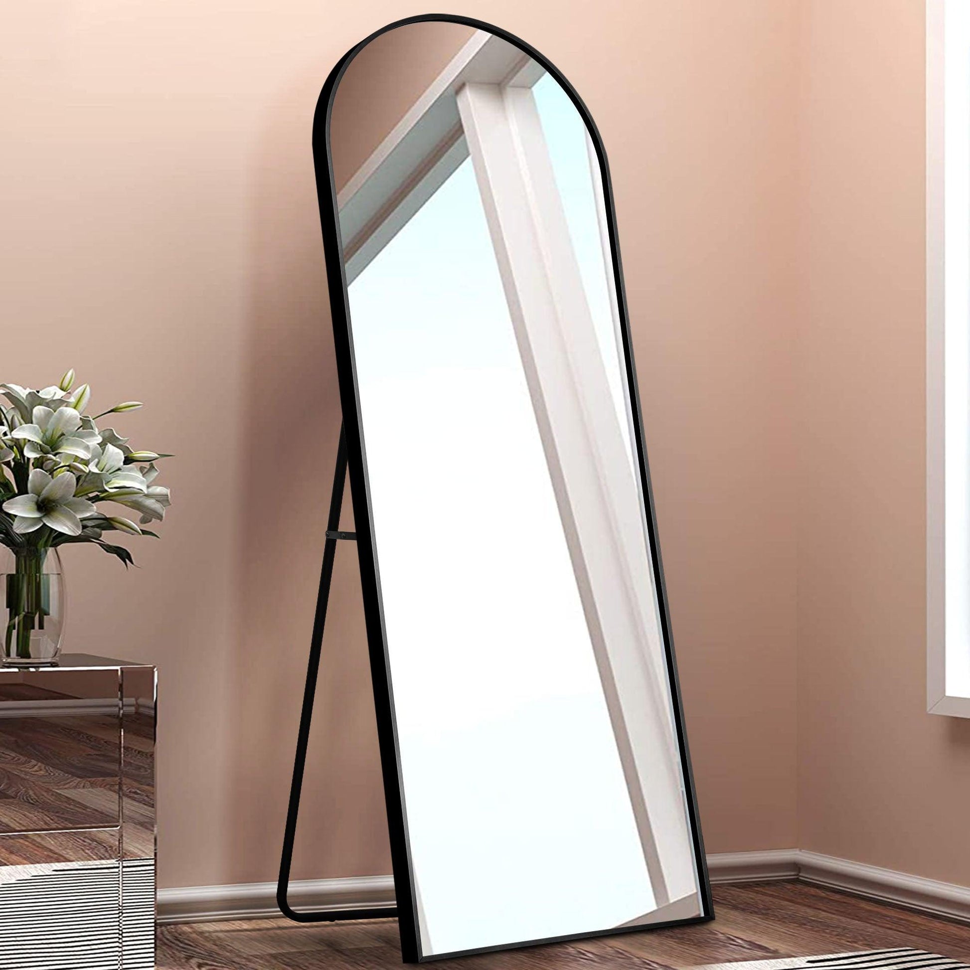 Black Arched Standing Mirror - AFS