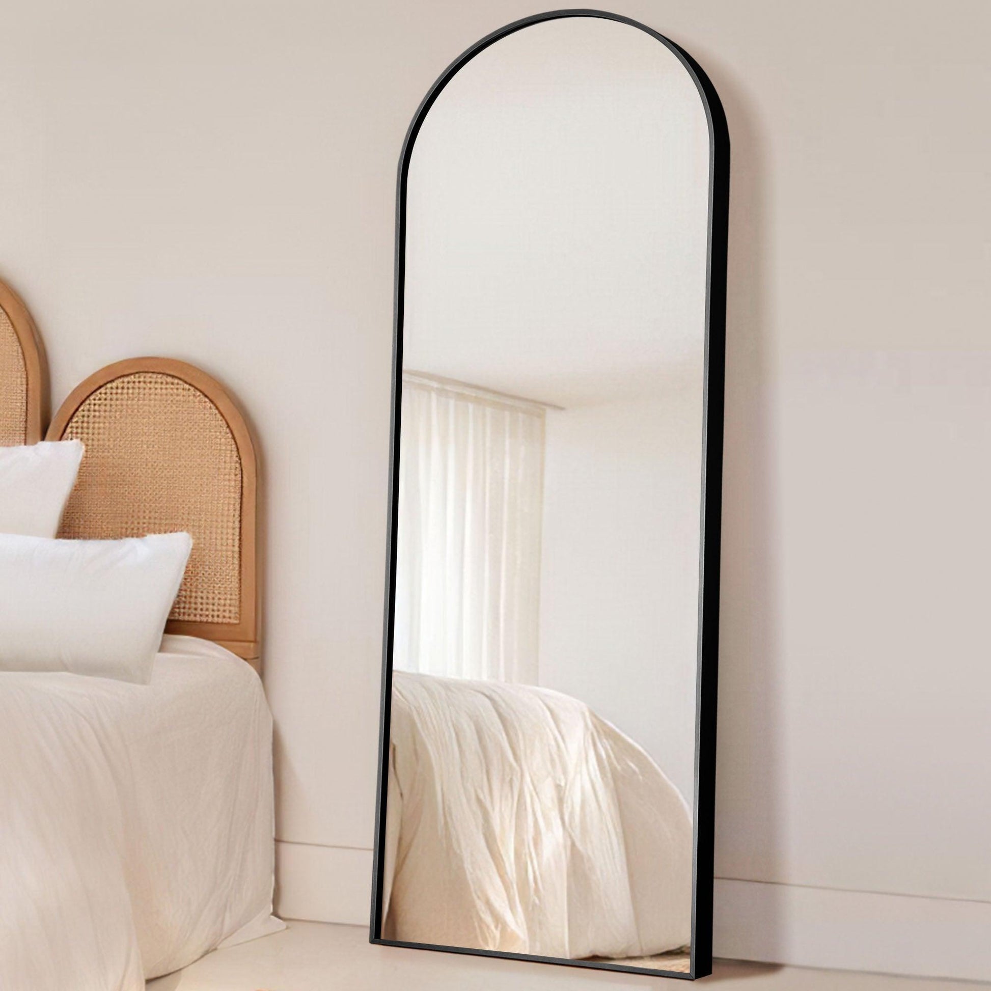 Black Arched Standing Mirror - AFS