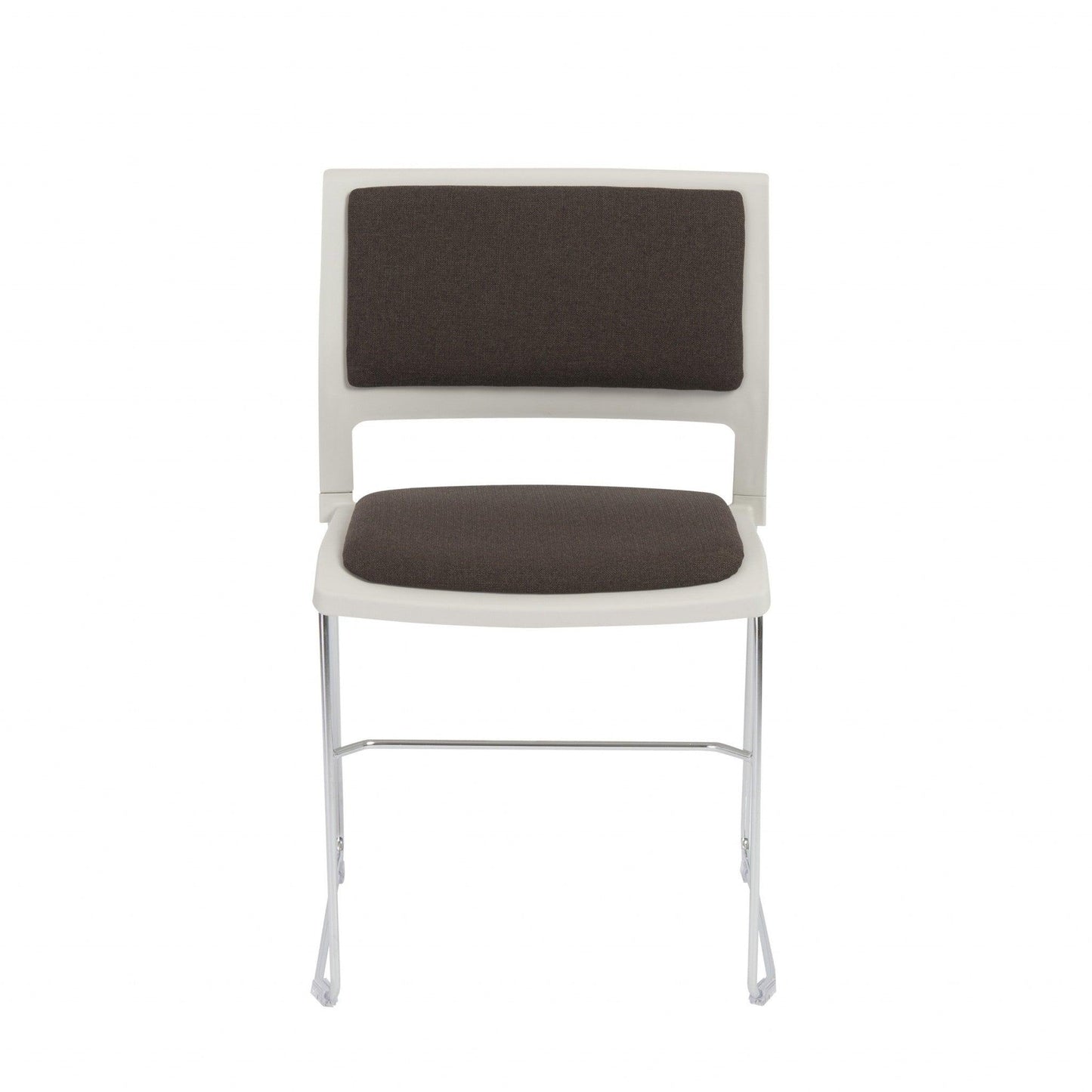 Set of Four Dark Gray and White Side Chairs - AFS