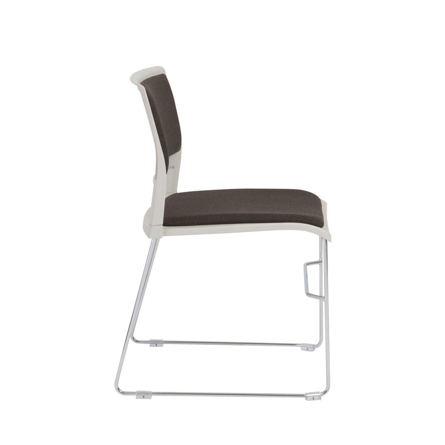 Set of Four Dark Gray and White Side Chairs - AFS