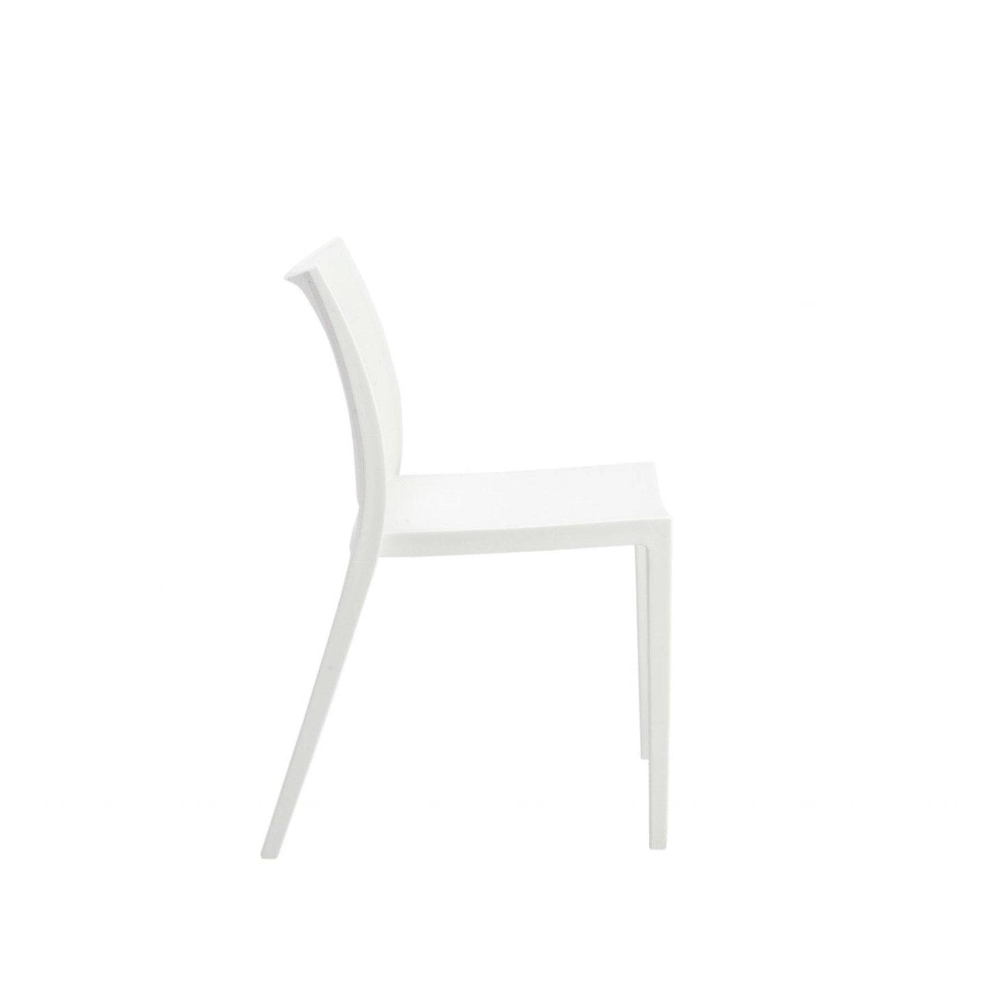 Set of Two White Stacking Indoor or Outdoor Chairs - AFS