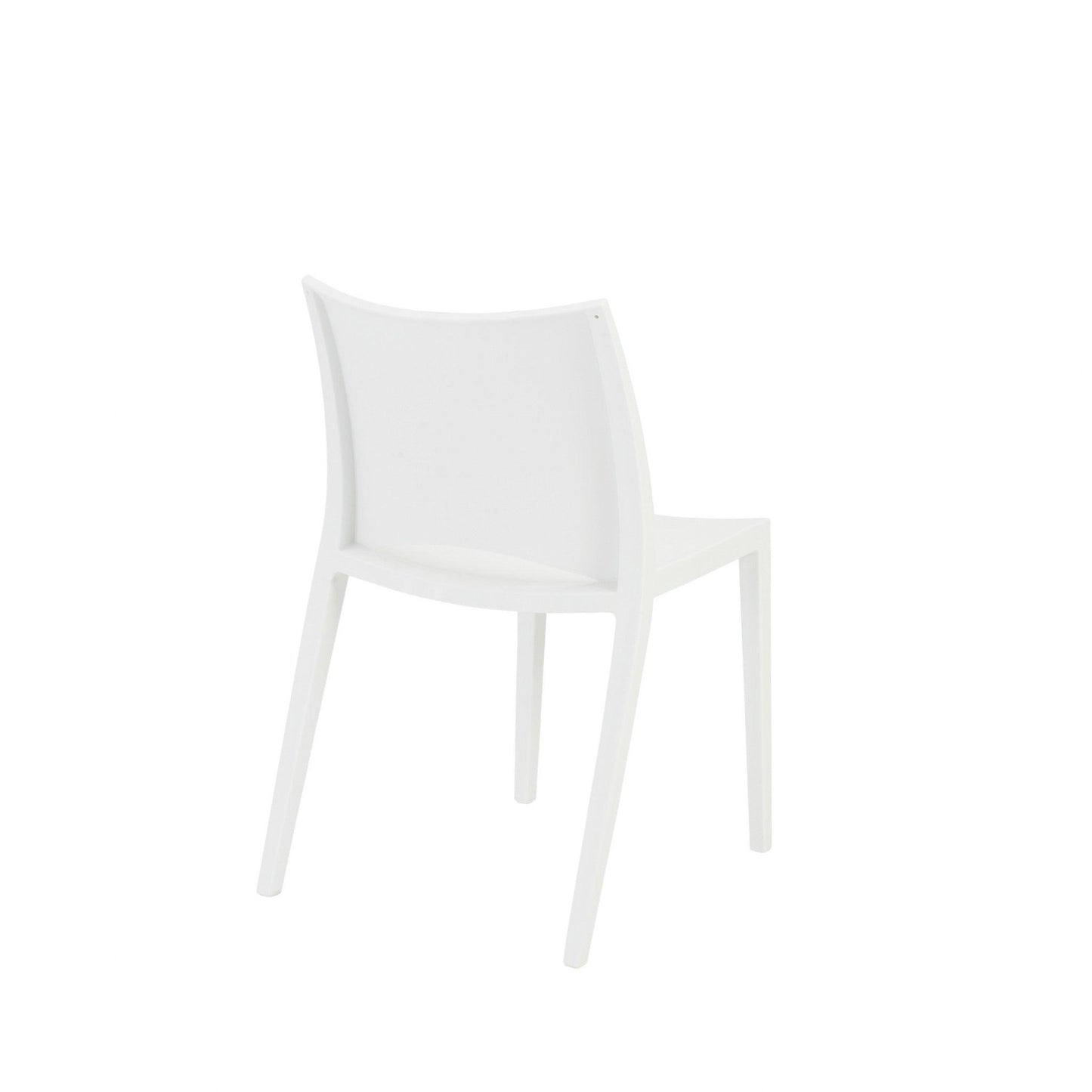 Set of Two White Stacking Indoor or Outdoor Chairs - AFS