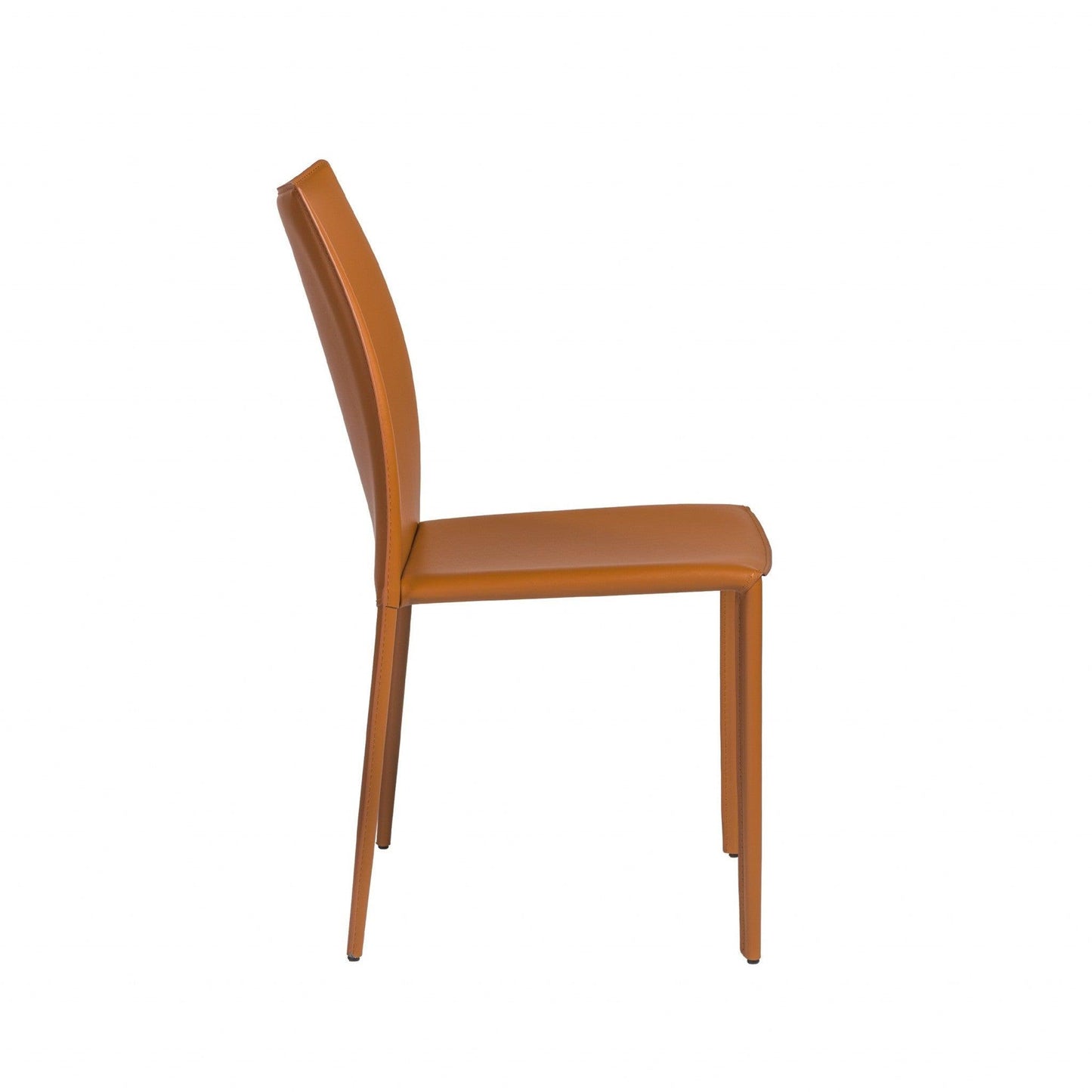 Set of Two Premium All Terra Cotta Stacking Dining Chairs - AFS