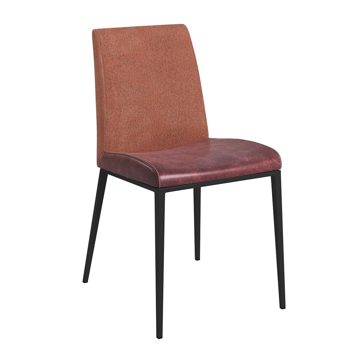 Set of Two Brown and Rust Stainless Steel Chairs - AFS