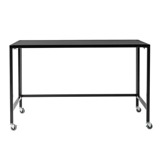 Black Minimalist Metal Folding Table Desk - AFS