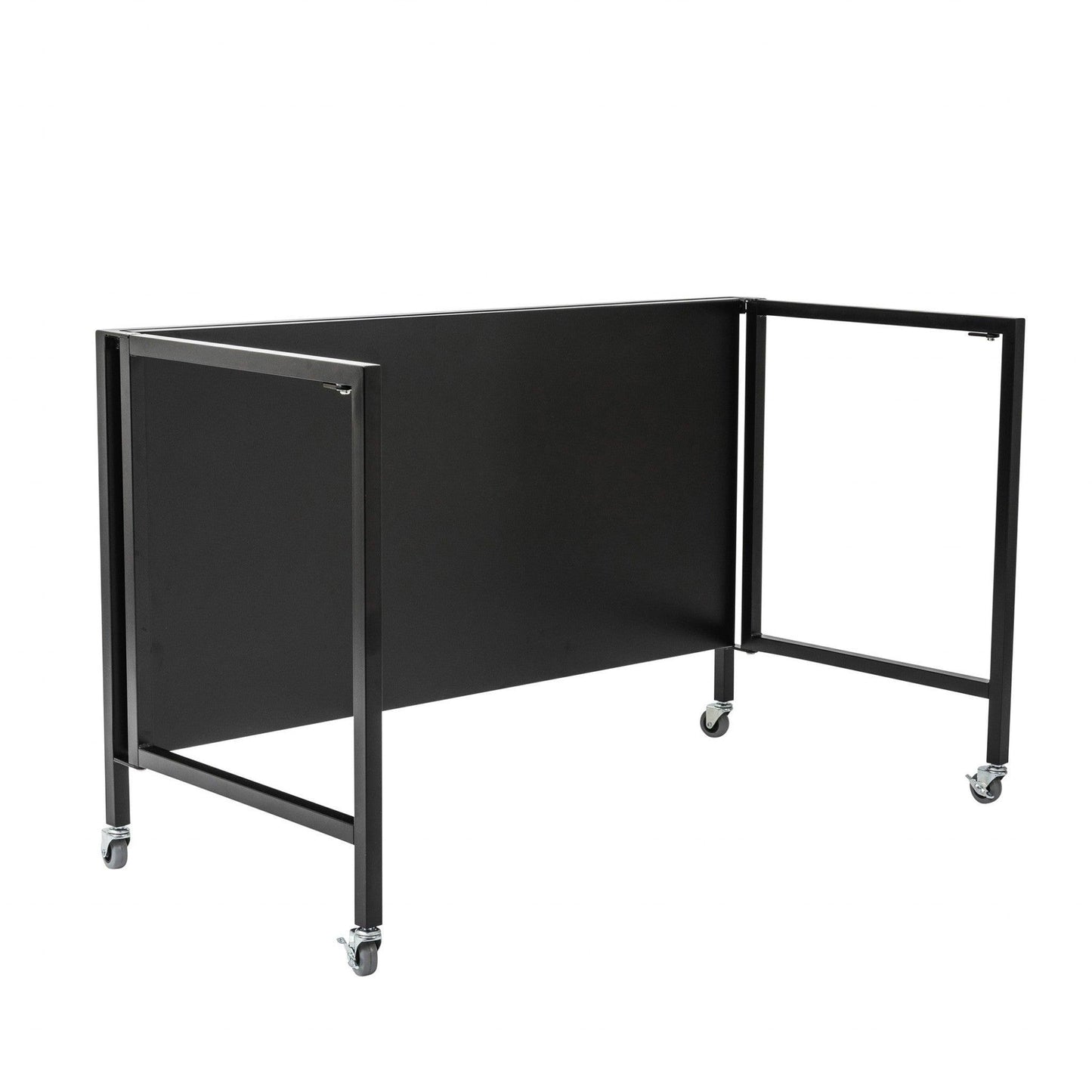 Black Minimalist Metal Folding Table Desk - AFS