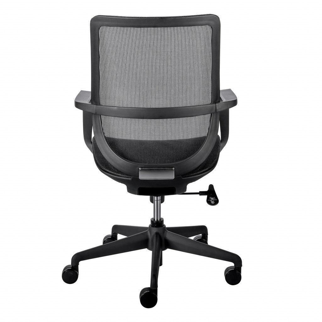 Black Mesh Office Chair with Metal Frame - AFS