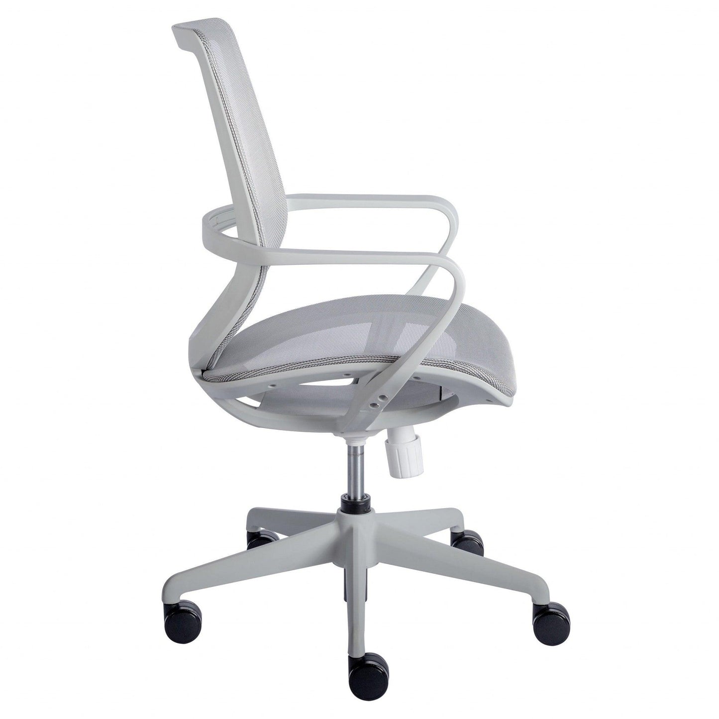 White Mesh Office Chair with Metal Frame - AFS