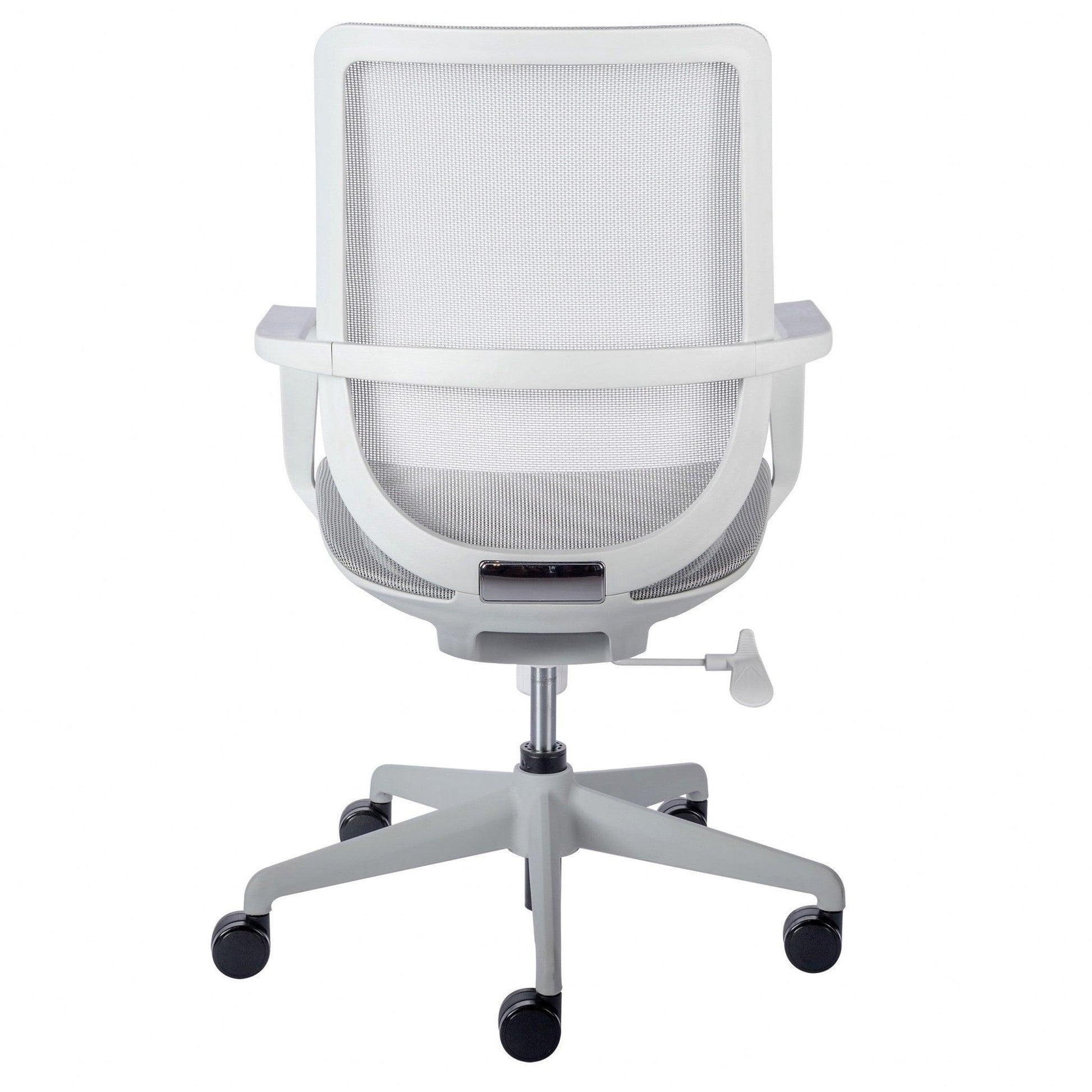 White Mesh Office Chair with Metal Frame - AFS