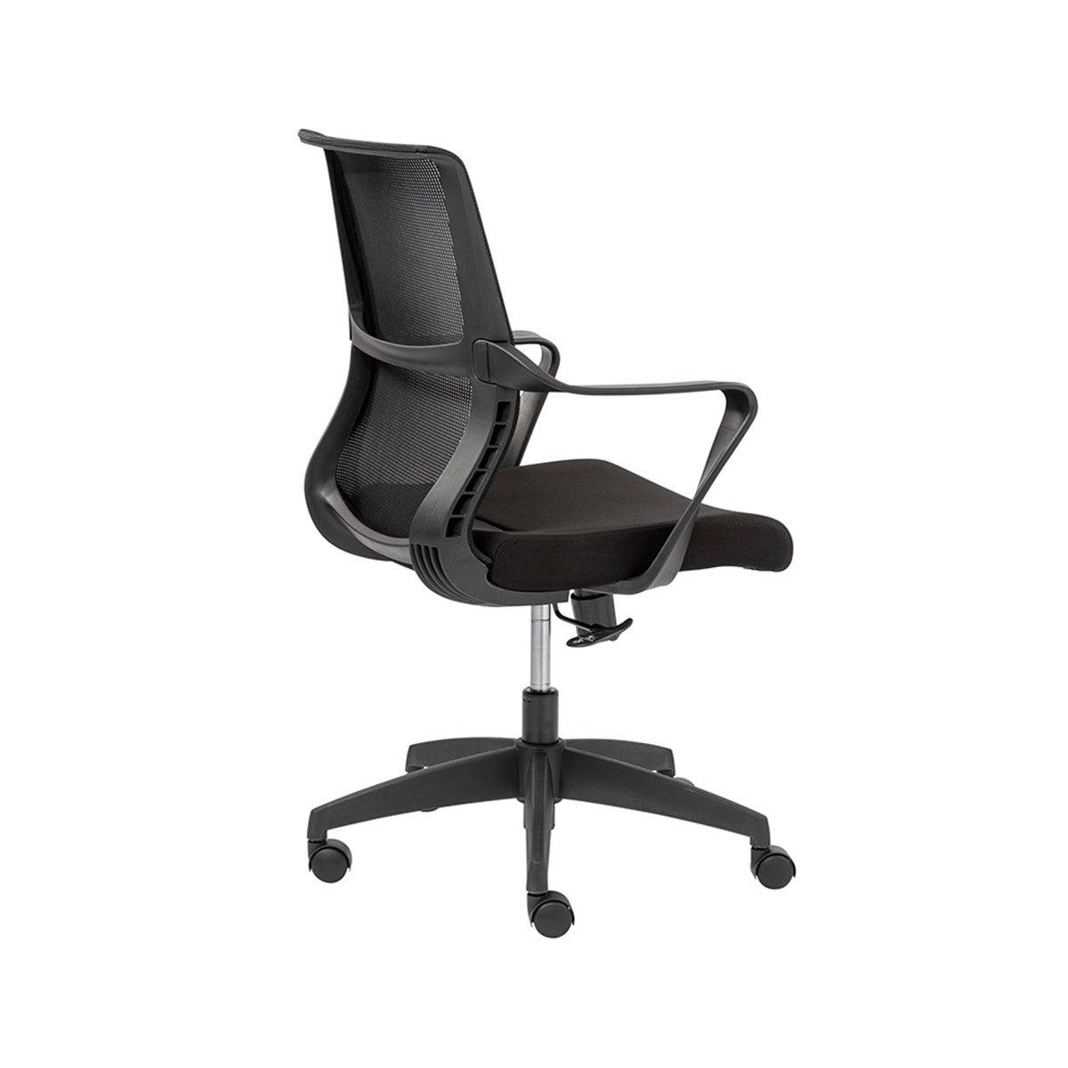 Black Ergo Mesh Adjustable Rolling Office Chair - AFS